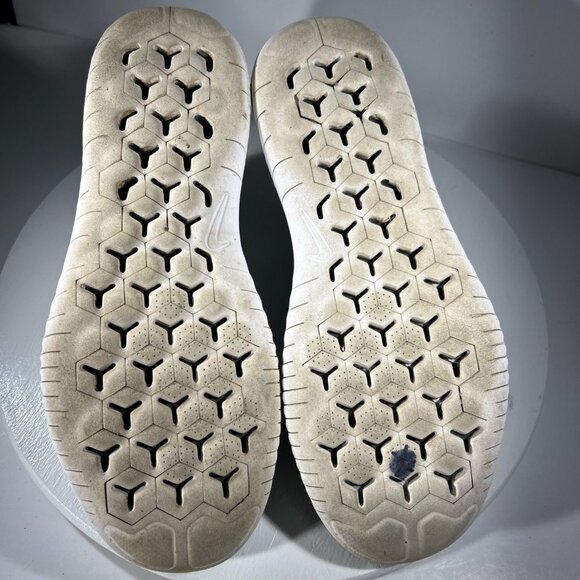 Nike Free RN Flyknit Womens Size 9.5 Knit Shoes Running Sneakers Black Gray Gym - Picture 8 of 12